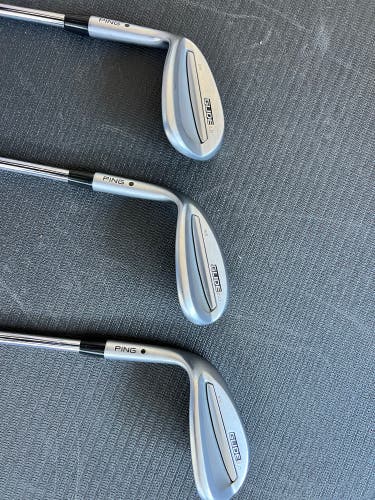Used Left Hand PING Glide 2.0 3 Wedge Set 52 56 60