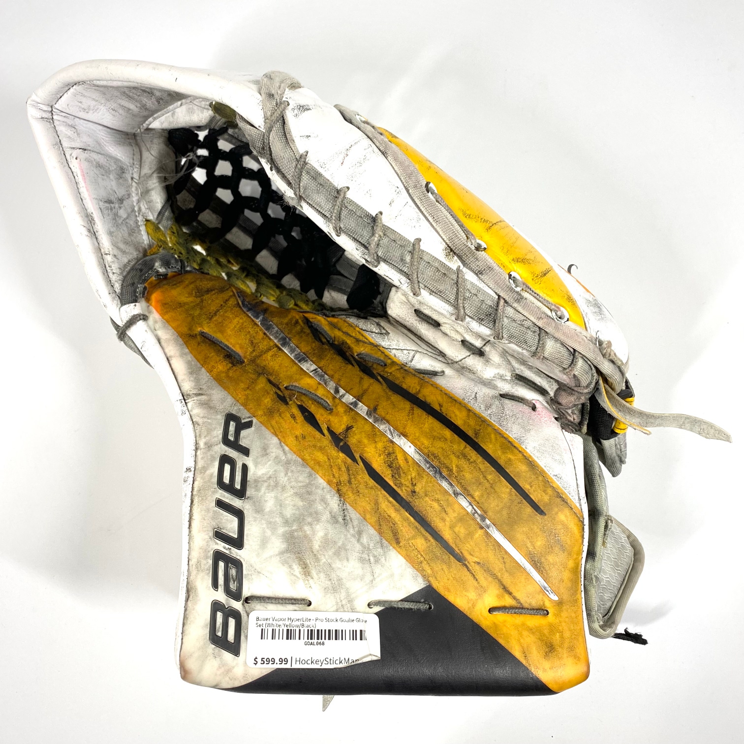Used Regular Bauer Hyperlite Pro Stock Goalie Glove