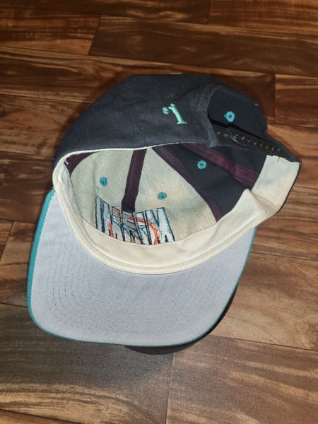 Vintage Rare Miami Dolphins NFL Sports #1 Apparel Black Hat Cap