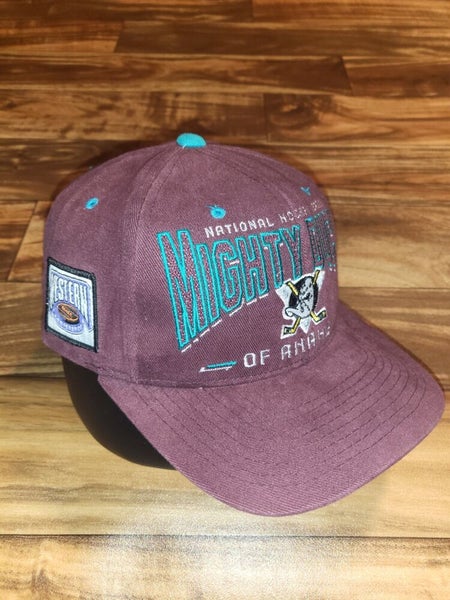 Buy Anaheim Mighty Ducks Snapback Hat Vintage 1990s Starter Tri