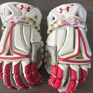 Used Player's Under Armour Small Lacrosse Gloves