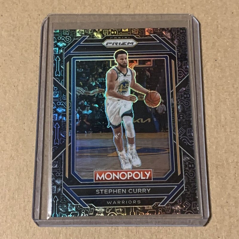 Stephen Curry Golden St. Warriors 2022-23 Monopoly NBA Prizm Black Icons #28 SSP