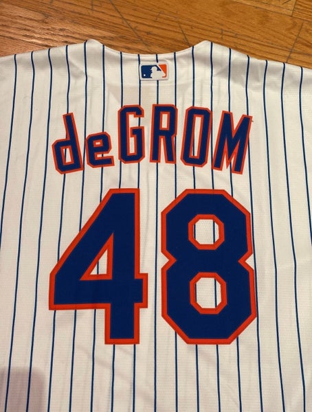 New York Mets Jacob deGrom player number 48. Authentic MLB