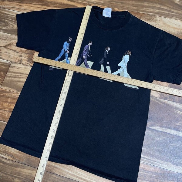 Vintage The Beatles Abbey Road Single Stitch Band T-Shirt Black