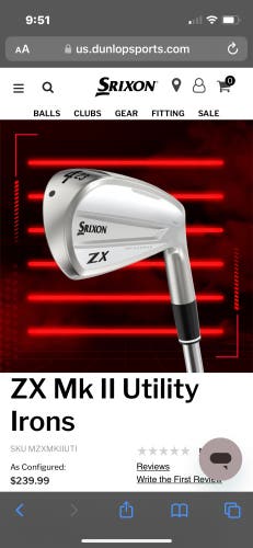 Used Right Handed Extra Stiff Flex Graphite Shaft ZX