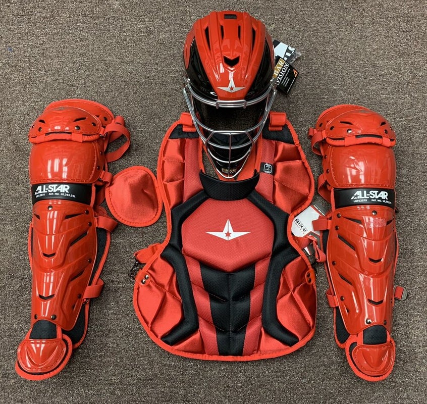 All Star Players Series Youth 7-9 Catchers Gear Set - Navy Blue Red |  SidelineSwap