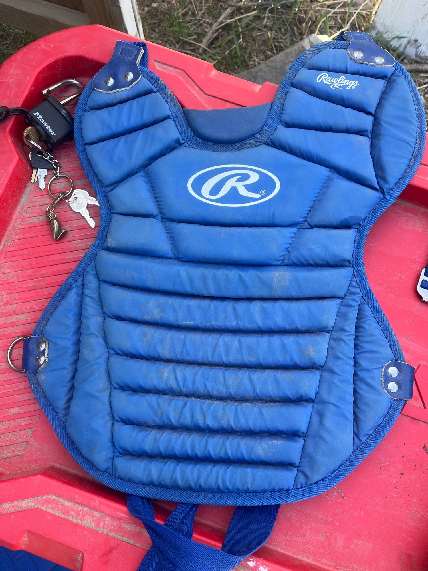 Rawlings MACH Baseball Adult Chest Protector, Royal