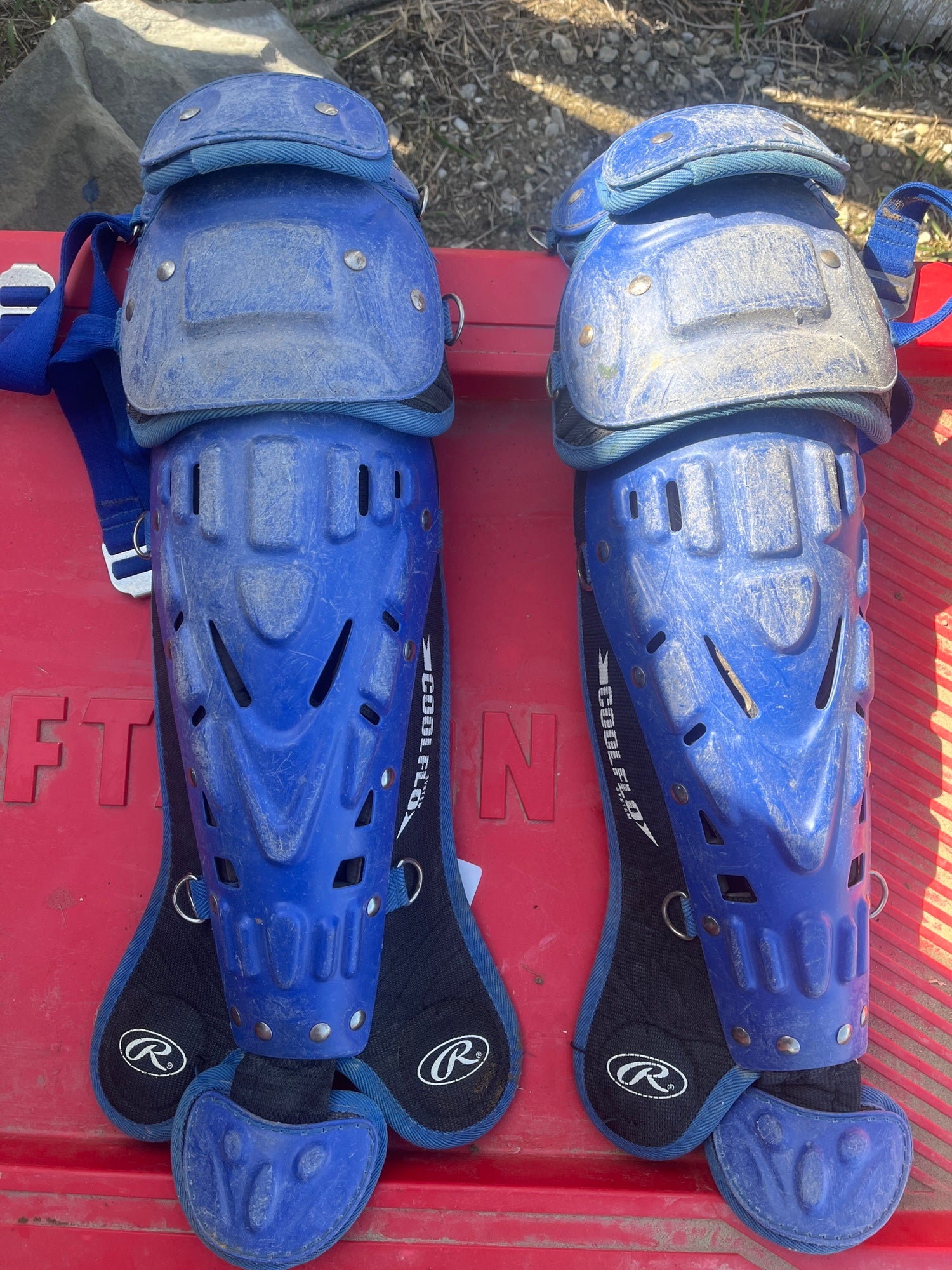 Used Rawlings CoolFlo Shin Guards SidelineSwap