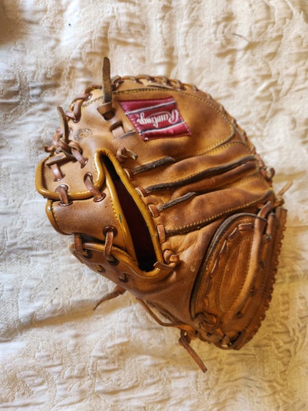 Rawlings, Other, Vtg Rawlings Rcm3 Holdster Lance Parrish Leather Catcher  Baseball Mitt Glove