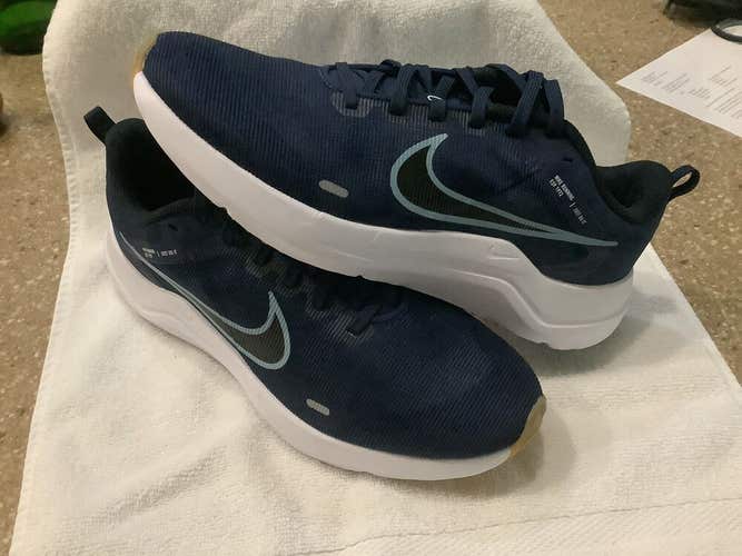 New Nike Downshifter 12 Running Shoes DD9293-400 shoe Navy Blue Mens Size 8.5