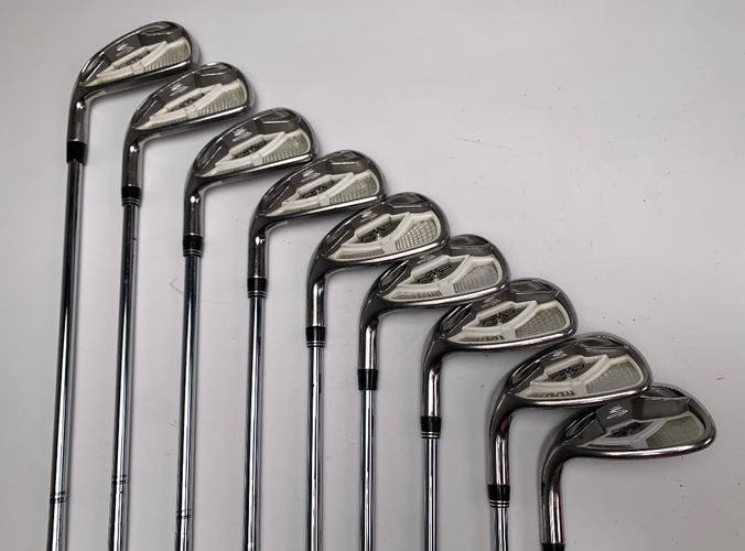 Cobra AMP Cell Silver iron set 4-PW-SW-GW +.5” True Temper Dynalite steel Stiff LH