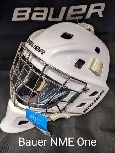 New Bauer NME One Goalie Mask white Senior medium