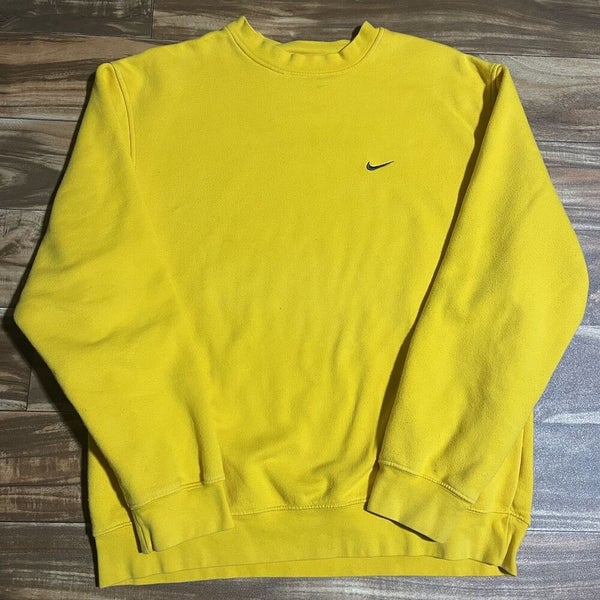 ontspannen maagd been Vintage Nike Silver Tag Swoosh Crewneck Sweatshirt Sweater Size Large L  Yellow | SidelineSwap