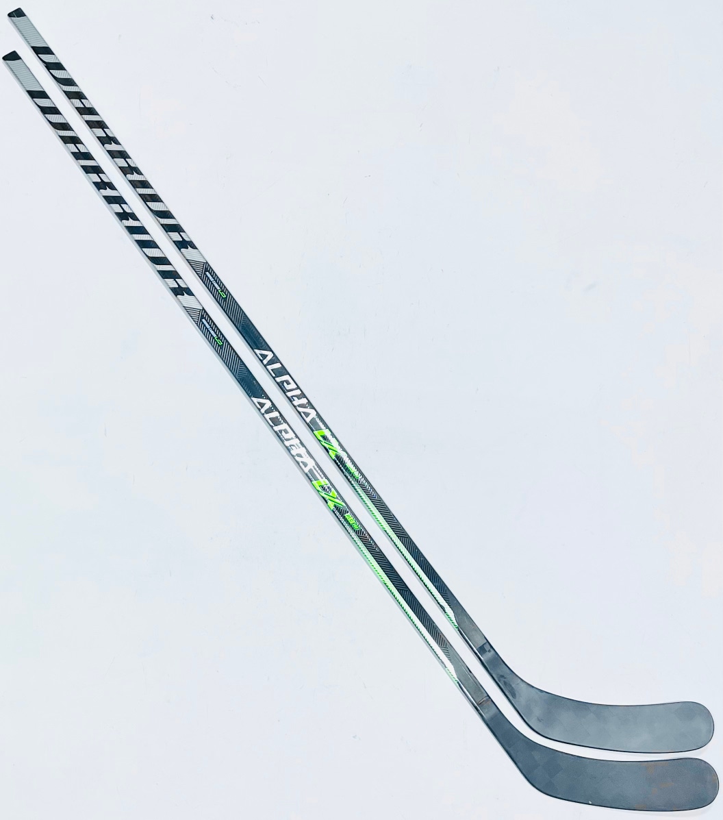 2 Pack Warrior Alpha LX Pro Hockey Sticks-LH-90 Flex-P92M-Grip W/ Corner Texture