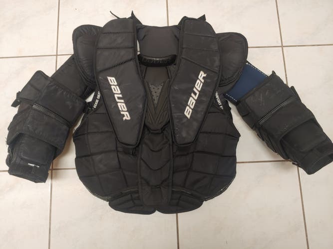 Used XL Bauer Supreme 2S Pro Goalie Chest Protector Pro Stock