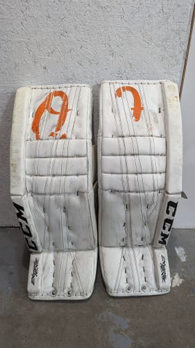 Used 33+2" CCM Extreme Flex II Goalie Leg Pads