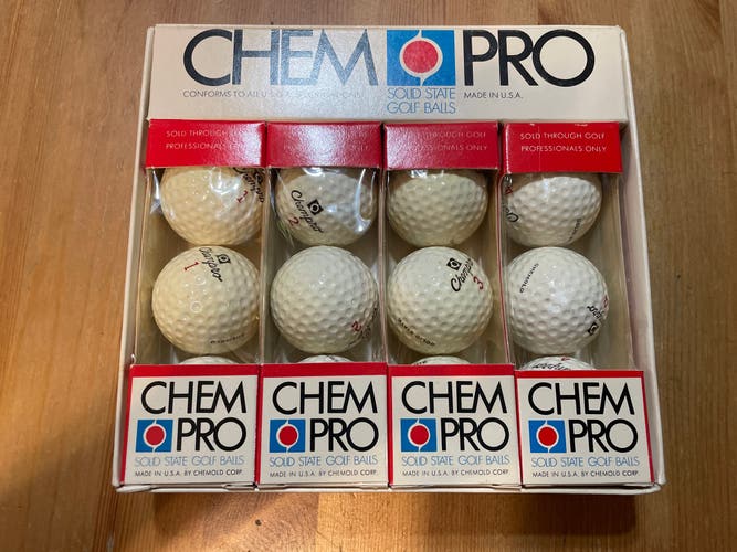 Vintage chem pro golf balls  4 pack