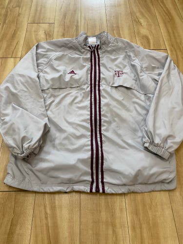 Texas A&M University Adidas Full Zip Track Jacket Adult XL