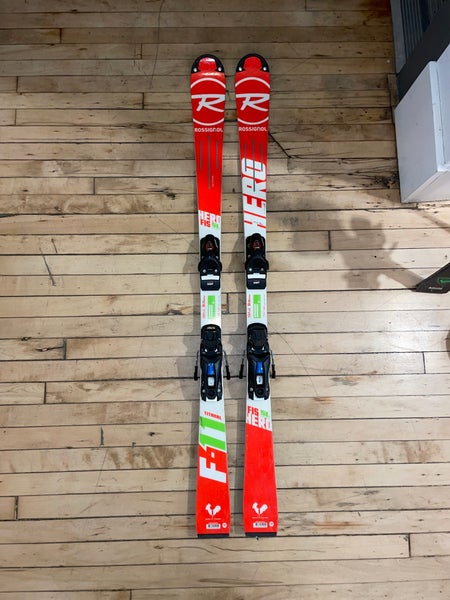 Used Rossignol 146 cm Hero FIS SL Pro Skis