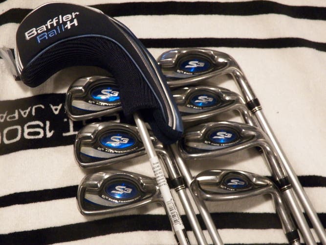 LADIES RIGHT HAND COBRA S3 GOLF IRON SET WITH HYBRID ALDILA 50 WOMENS FLEX