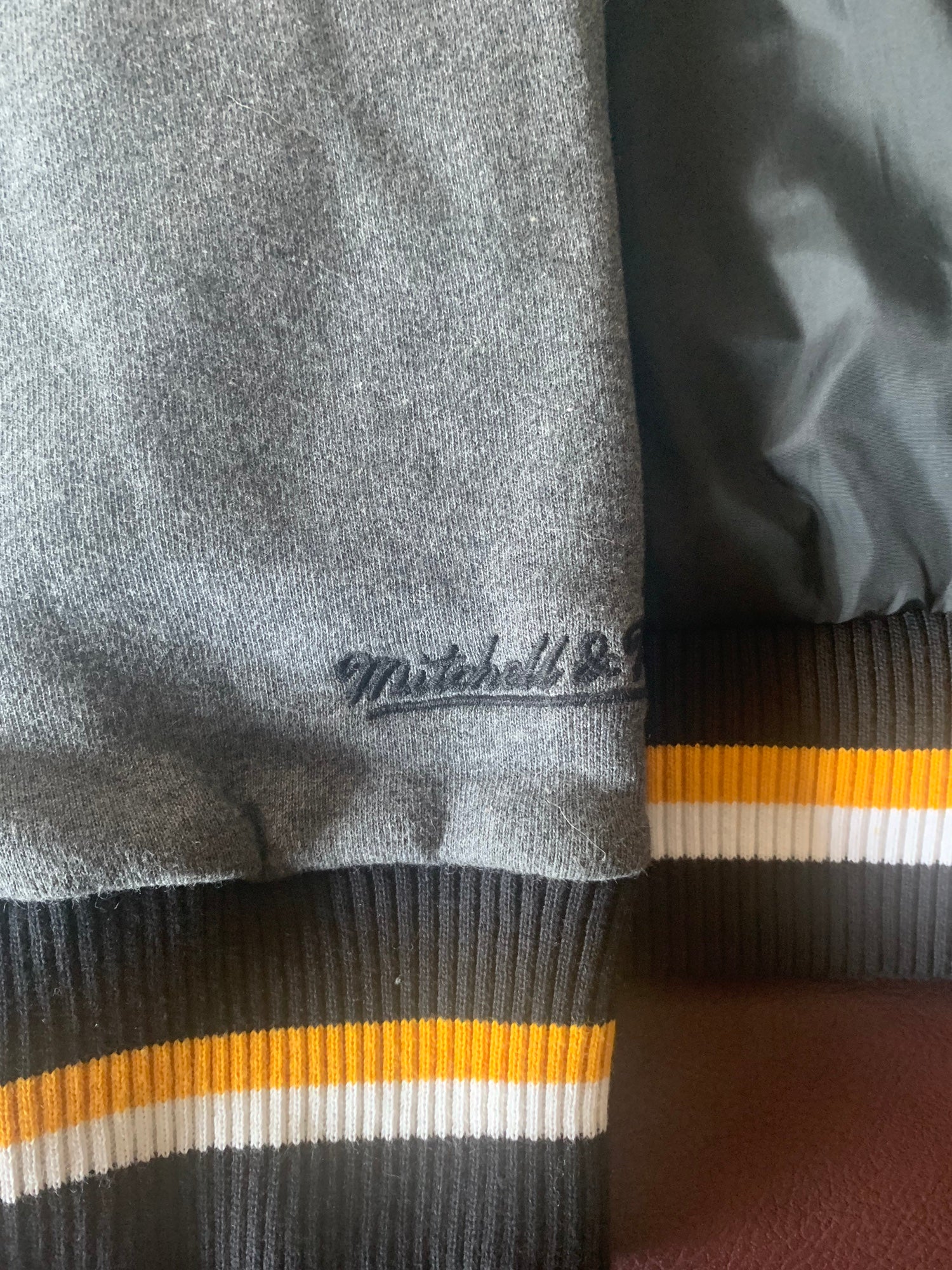 NFL Mitchell & Ness Pittsburgh Steelers Weak Side Midweight Full Zip Jacket