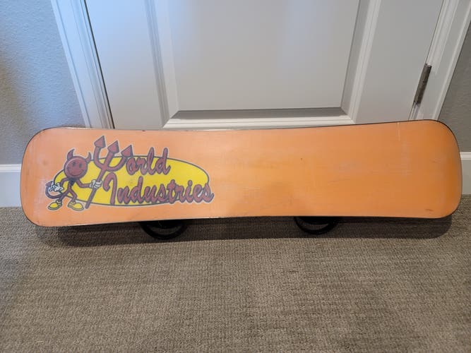 Used World Industries Kid's Snowboard With Bindings