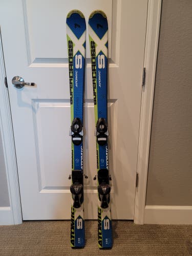 Used Kid's Atomic 130 cm Supercross Skis With Bindings