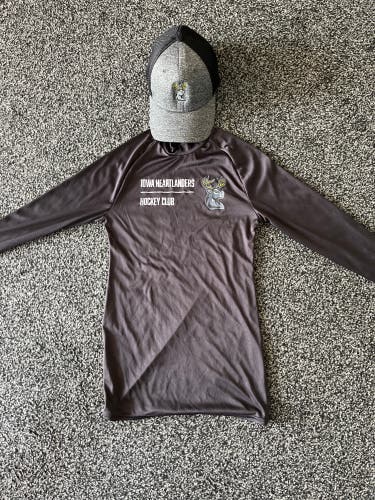 Iowa Heartlanders ECHL long sleeve and hat