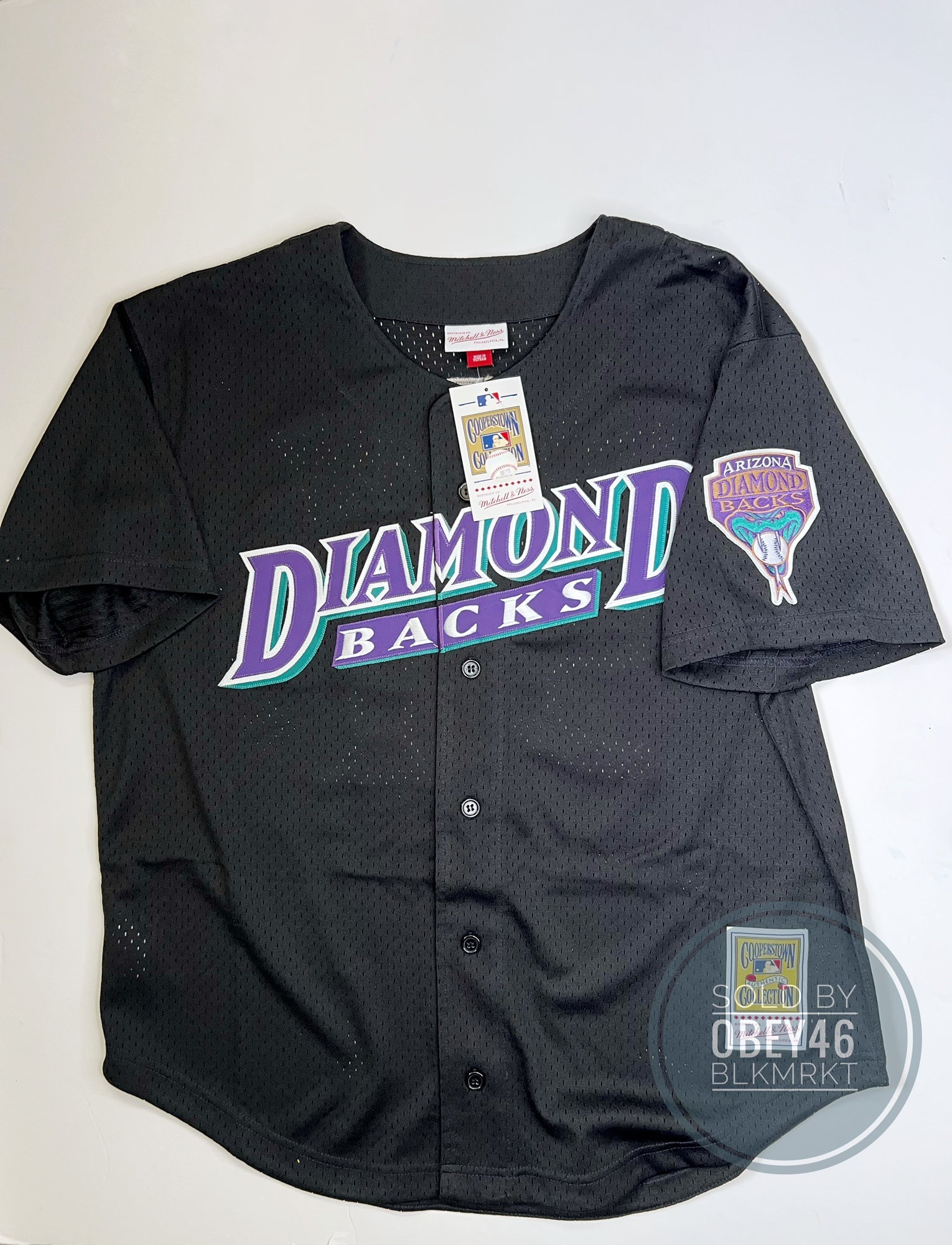Mitchell & Ness, Shirts, New Mitchell Ness Arizona Diamondbacks Randy  Johnson Jersey