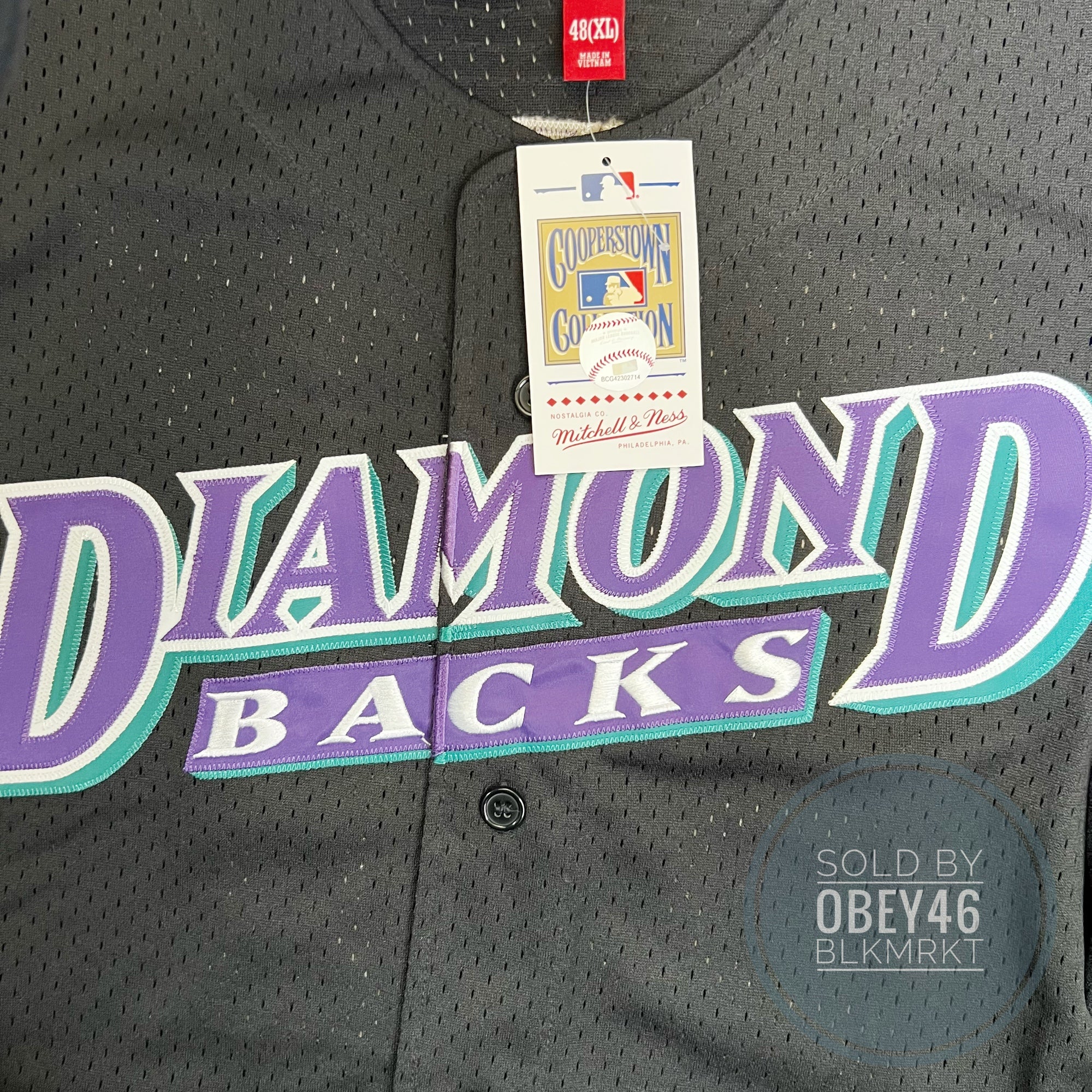 Randy Johnson #51 Arizona Diamondbacks MLB 2000 All Star game Majestic  Jersey XL