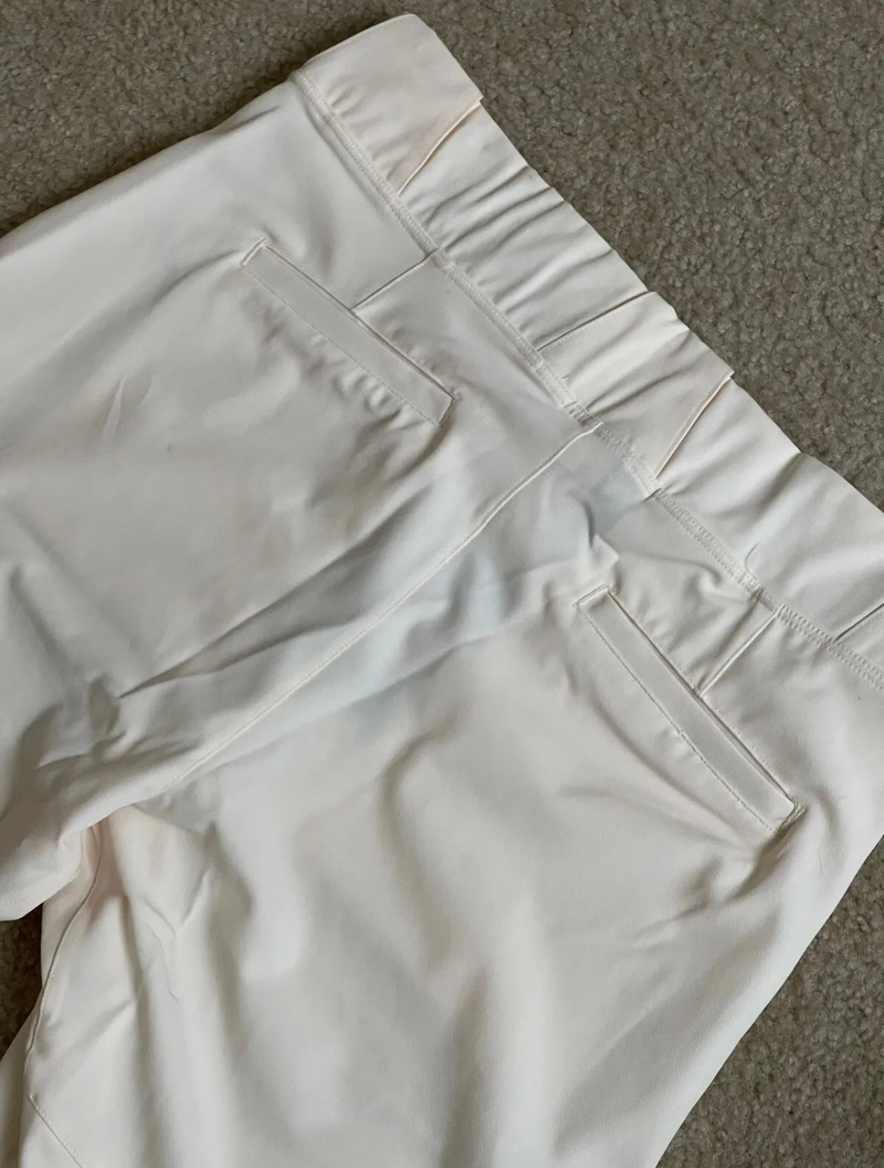 cream nike baseball pants