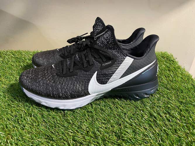 Nike Air Zoom Infinity Tour Golf Shoes Flyknit Black Mens 9.5 CZ8300-001 NEW