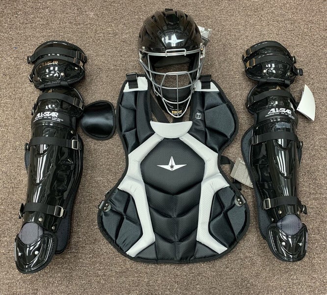 All Star System 7 Adult 16+ Catchers Gear Set NOCSAE CKCCPRO1 - Navy Blue