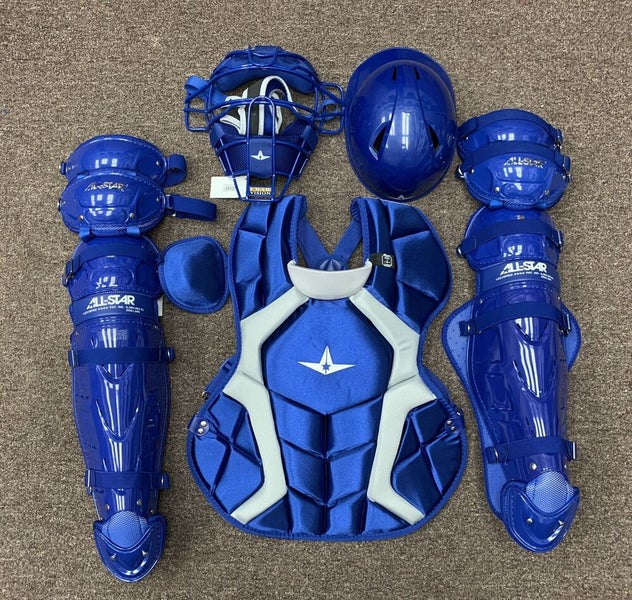 All Star Adult Classic Pro Catcher's Set Royal