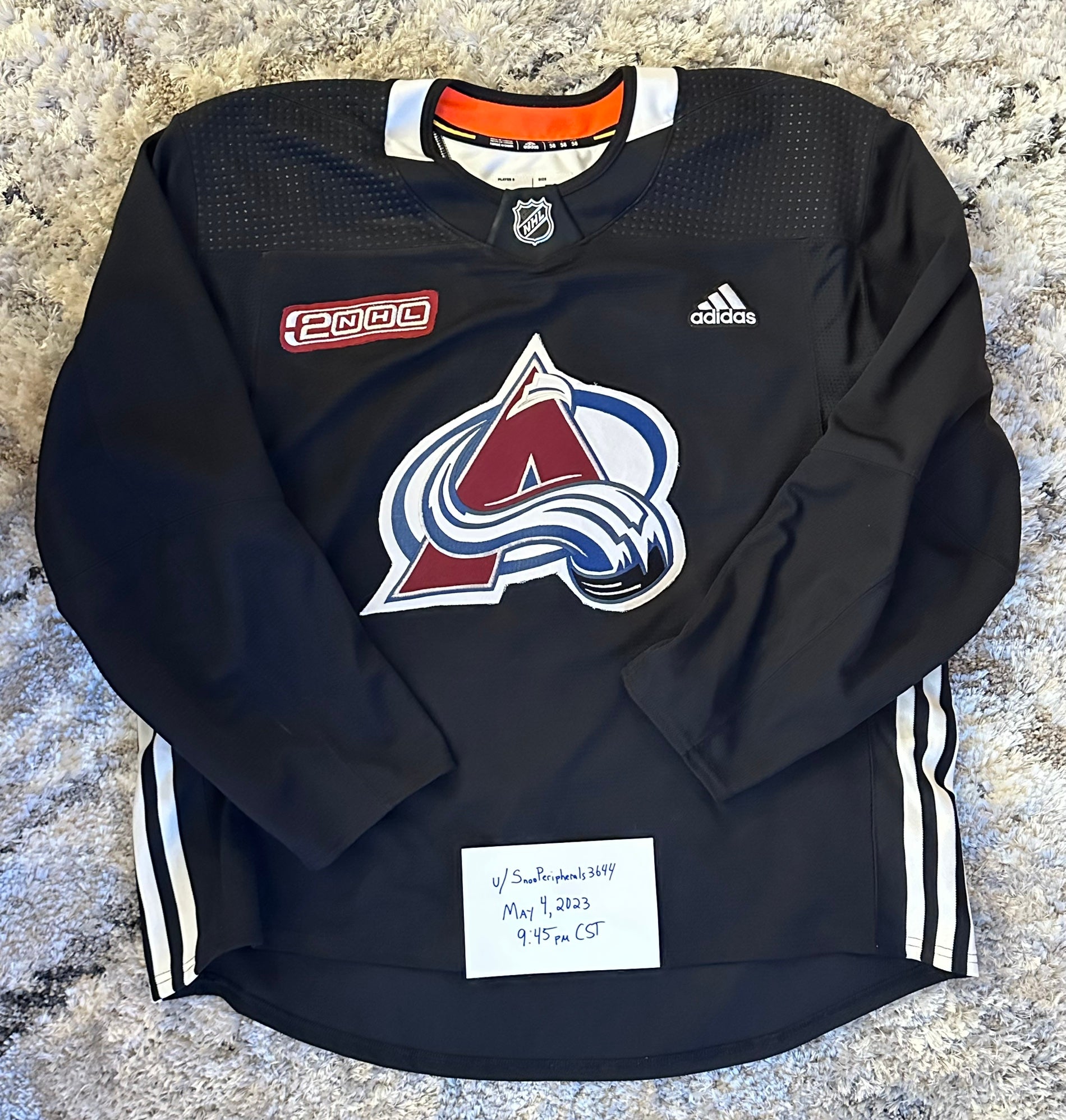 2001 Colorado Avalanche Custom Blank Hockey Jerseys