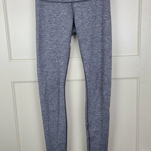 Lululemon Wunder Under Mid Rise Gray Full Length Leggings 30" Inseam Size: 4