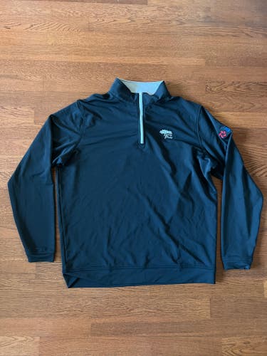 Torrey Pines quarter zip pullover - Men's large (black)