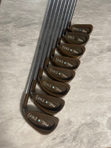 Ping Eye 2 Beryllium Copper Black Dot Iron Set, 4-PW, SW, LW, Stiff (missing 5 iron)