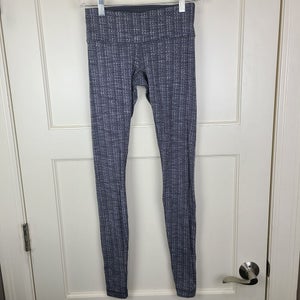 Lululemon Wunder Under Leggings Gray Mid-Rise Rise 31" Size: 4
