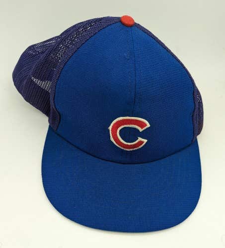 Vintage Chicago Cubs Snap Back Mesh Trucker Hat MLB Baseball One Size Wrigley