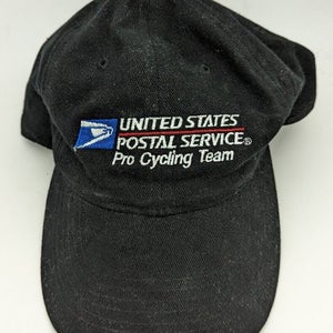 USPS Pro Cycling Team Hat Black United States Postal Service Cap Lance Armstrong