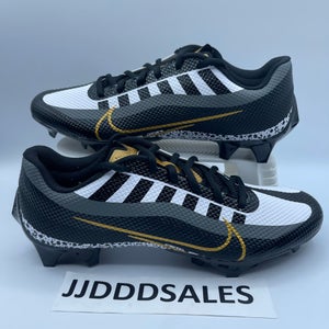 Nike Vapor Edge Speed 360 Black Metallic Gold Football Cleats DQ5110-002 Size 13