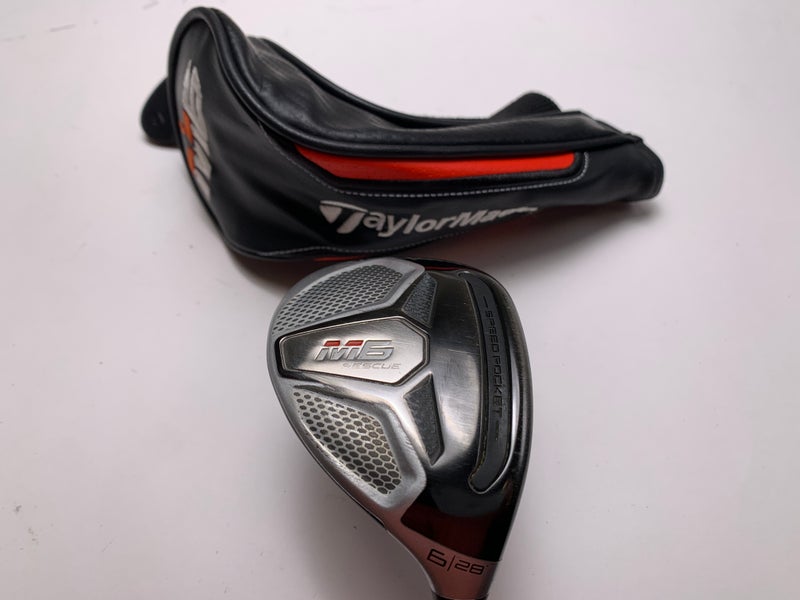 Taylormade M6 6 Hybrid 28* Fujikura Atmos 5A Senior Graphite Mens RH HC