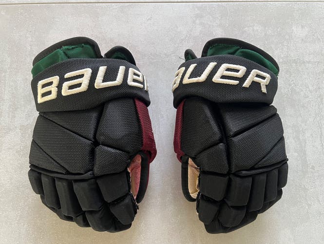 Bauer Pro stock 14” Vapor 2x pro hockey gloves Arizona Coyotes Kachina Short Cuff return