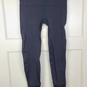 Lululemon Ebb to Street Charcoal Seamless Tight Crop Pant Leggings 24" Size: 8
