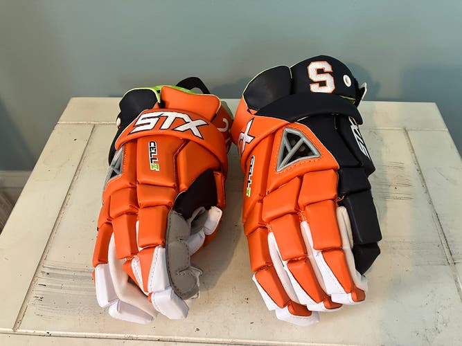 Custom Syracuse STX 13" Cell V Lacrosse Gloves - Team Issue