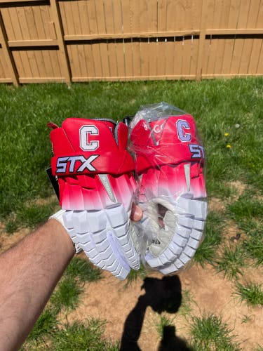New STX RZR lacrosse gloves Cornell team issue