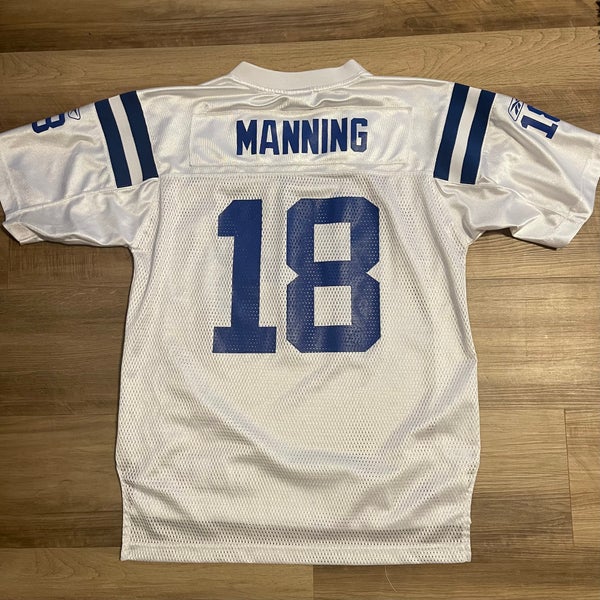 Reebok, Shirts, Authentic Youth Large Peyton Manning Colts Jersey