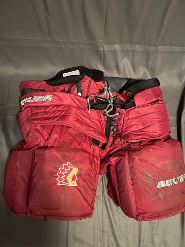Used XL Bauer Pro Stock Supreme Pro Hockey Goalie Pants