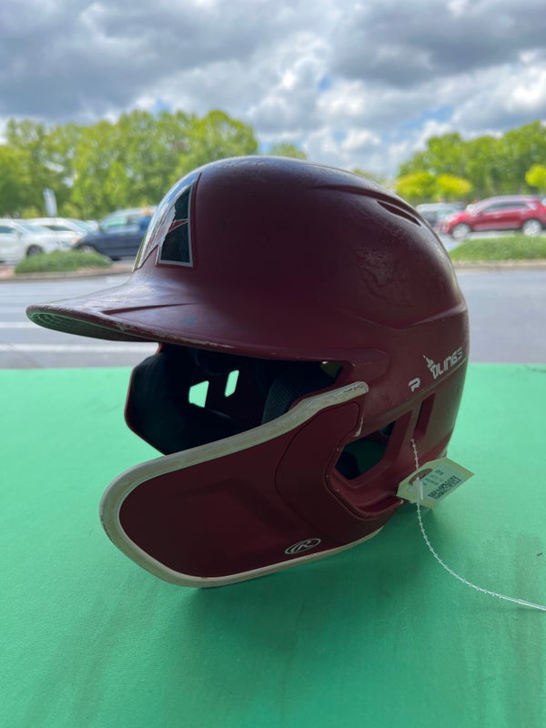 6 3/8 7 1/8 Rawlings Mach Batting Helmet with Jaw Guard SidelineSwap